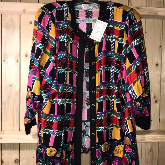 Bonnie and Bill by holly Tops - Bonnie and Bill button down blouse bold colors M